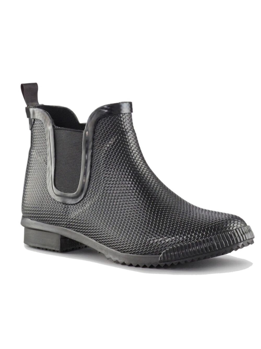 NWOT Cougar Regent Black Textured Waterproof Ankle Boots